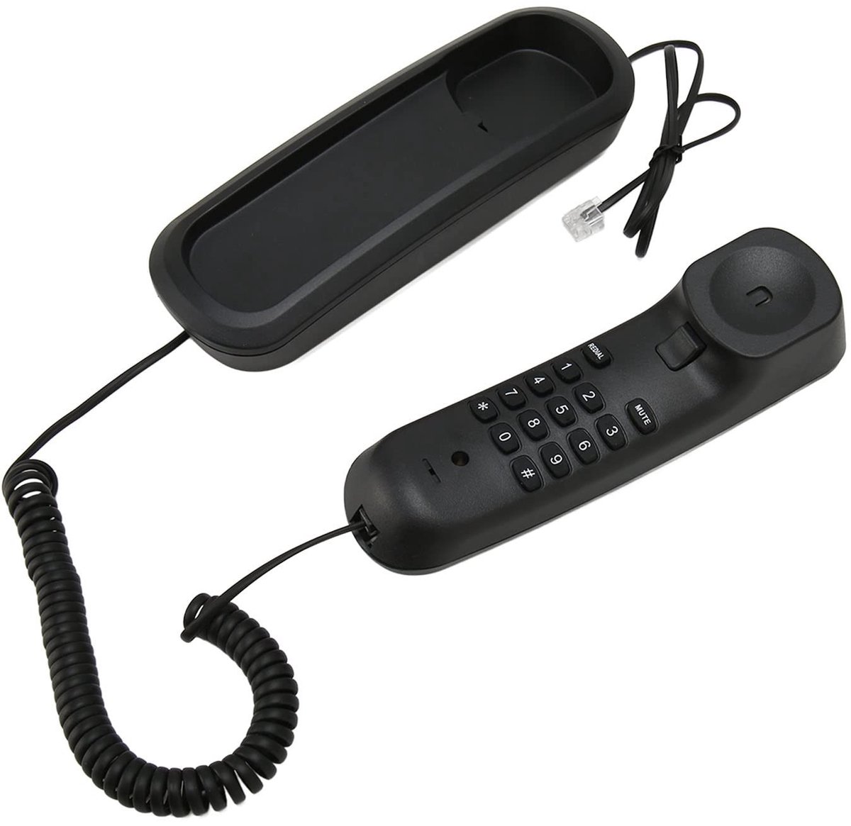 SPHProducts - Oude Telefoon - Vaste Draadtelefoon - Heldere Geluidskwaliteit - Compact en Muurbevestigbaar - Geschikt voor Huis en Hotel - Model...