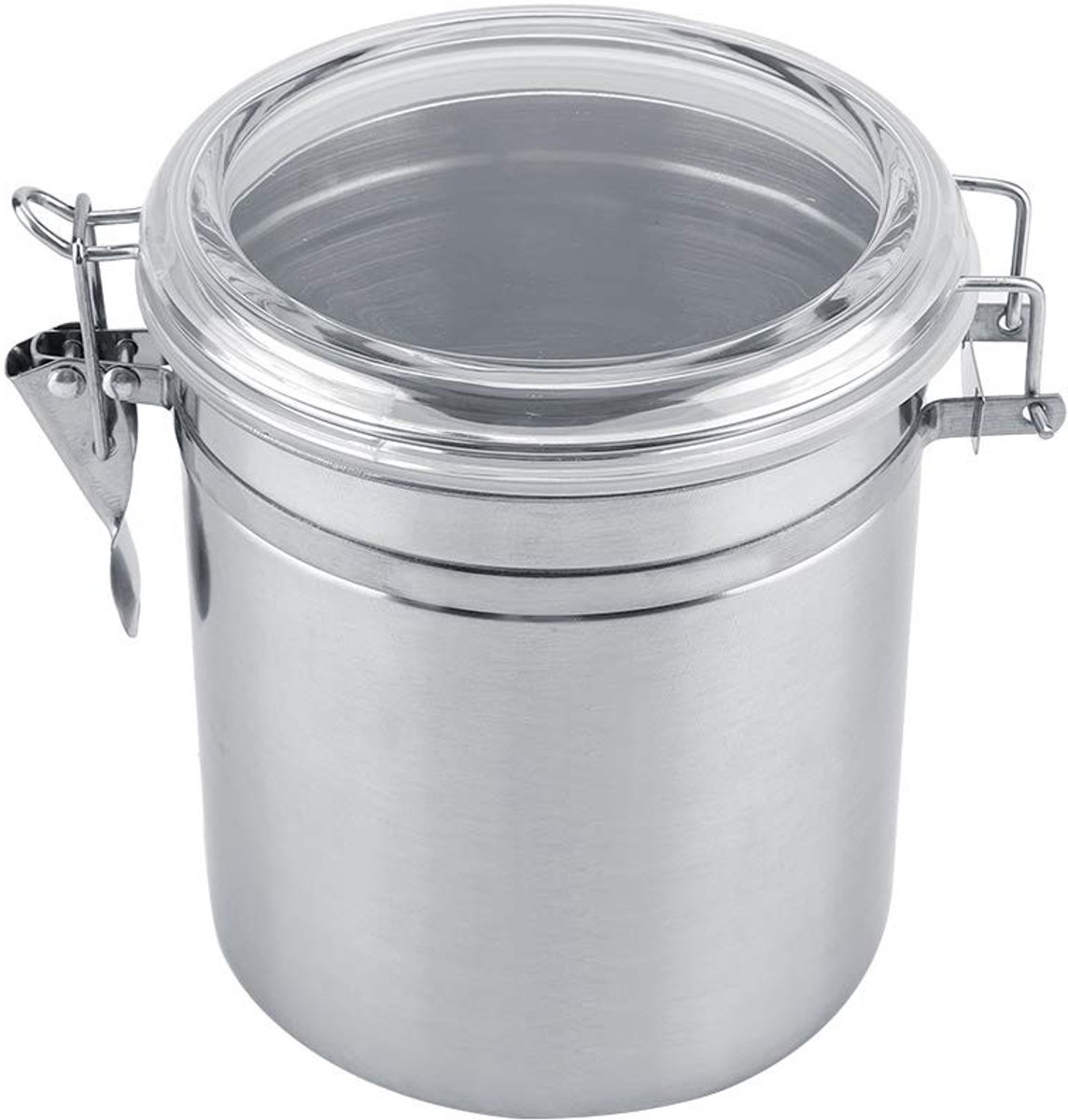 aladdien - Focket Airtight Coffee Container - Vacuüm afgesloten blik - 1400ml - Voor koffie, suiker en noten - Geschikt voor droge voeding