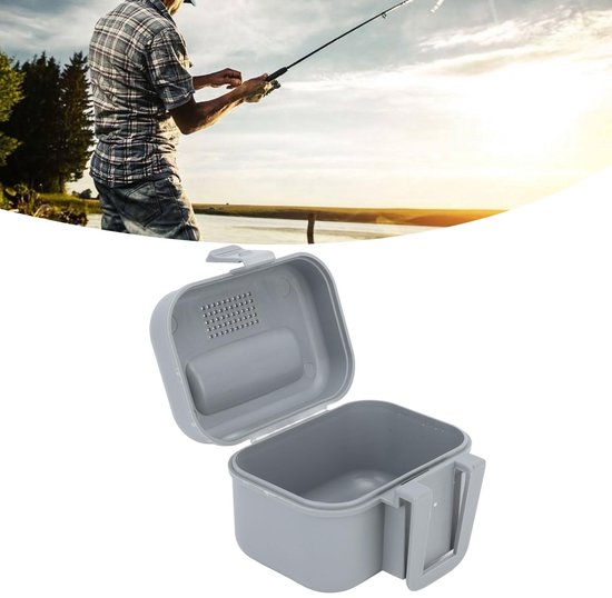 Allecto - Vissen Live Aas Box - Waterdichte Aashouder - Hittebestendige Container - Grijs - 38x38 cm - Ideaal voor Levende Aas - Perfect voor Henge.. van Allecto — afbeelding 3