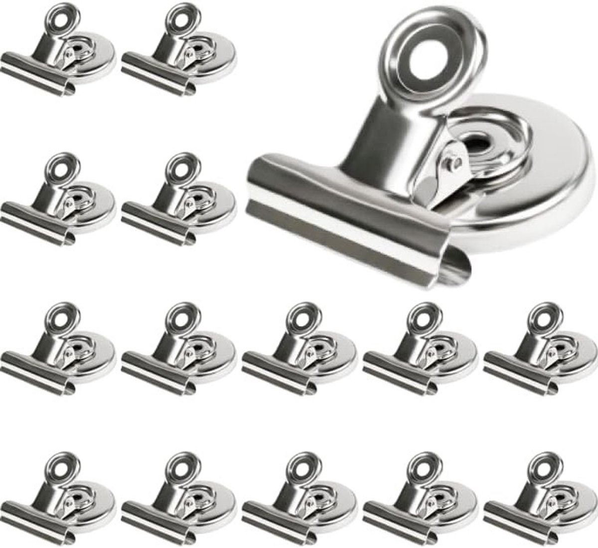 Set van 15 Magnetische Clips van 30 mm voor Koelkast, Whiteboard en Foto's - Ideaal voor Kalender en Organisatie