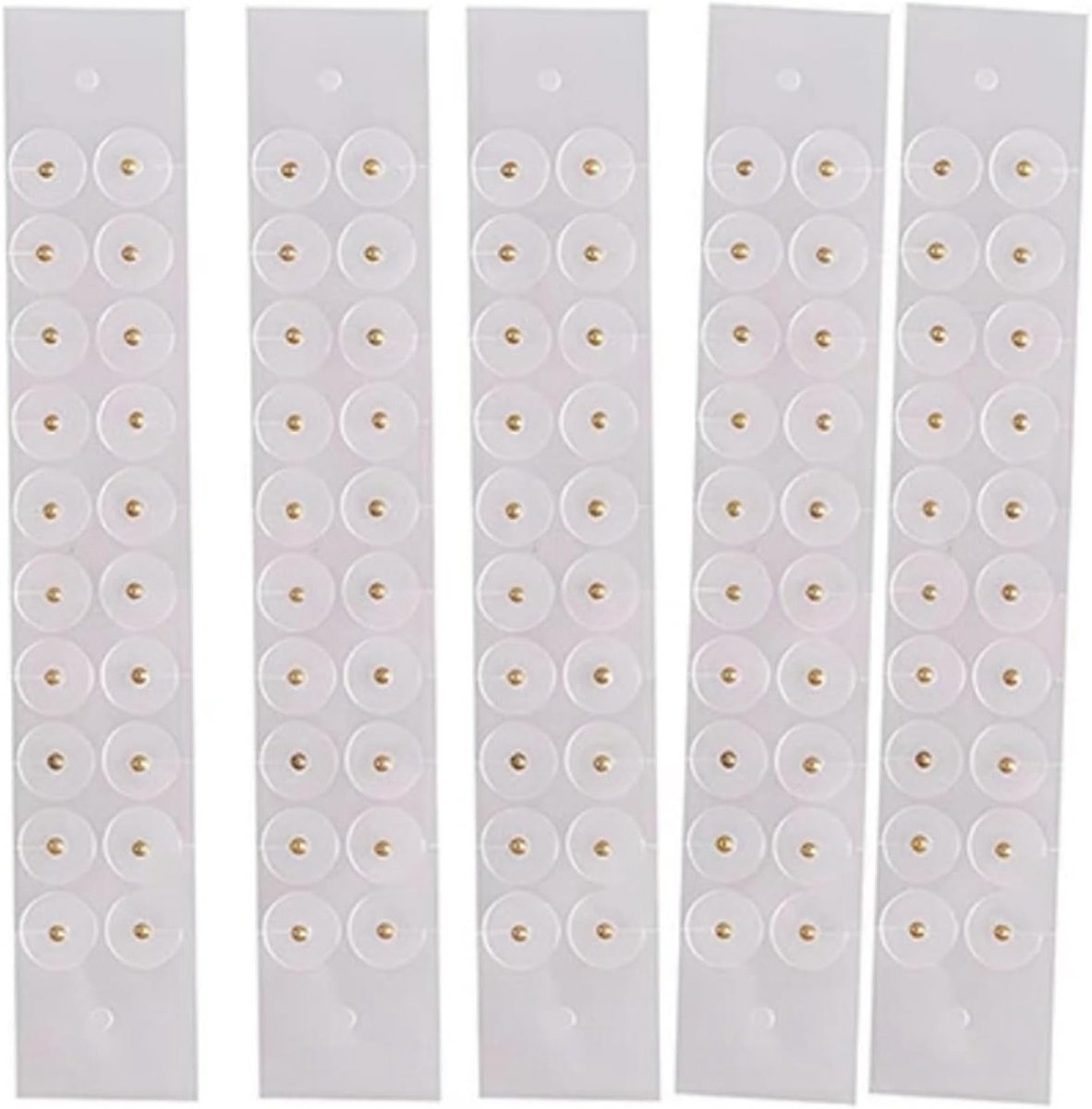 100 Stuks Auriculair Acupunctuur Beads voor Oor Massage - Duidelijke Wegwerp Stickers voor Effectieve Pijnverlichting en Ontspanning