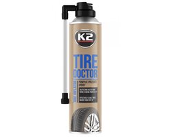 k2 bandenreparatie spray 500ml - lekke band pechspray - lege band reparatie spuitbus - dichting middel