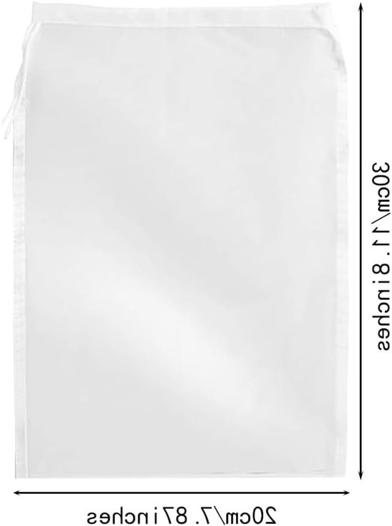 Herbruikbare Notenmelkzakken - Fijne Gaasdoeken voor het Zeven van Amandelmelk, Yoghurt en Sap - 10 Stuks van 20x30 cm, Ideaal voor Koffie en Koken van Merkloos — afbeelding 5