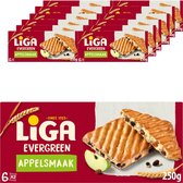 LiGA EverGreen Koekjes Appel 12 x 250g - Koek - Koeken voor Onderweg of Werk en Kantoor