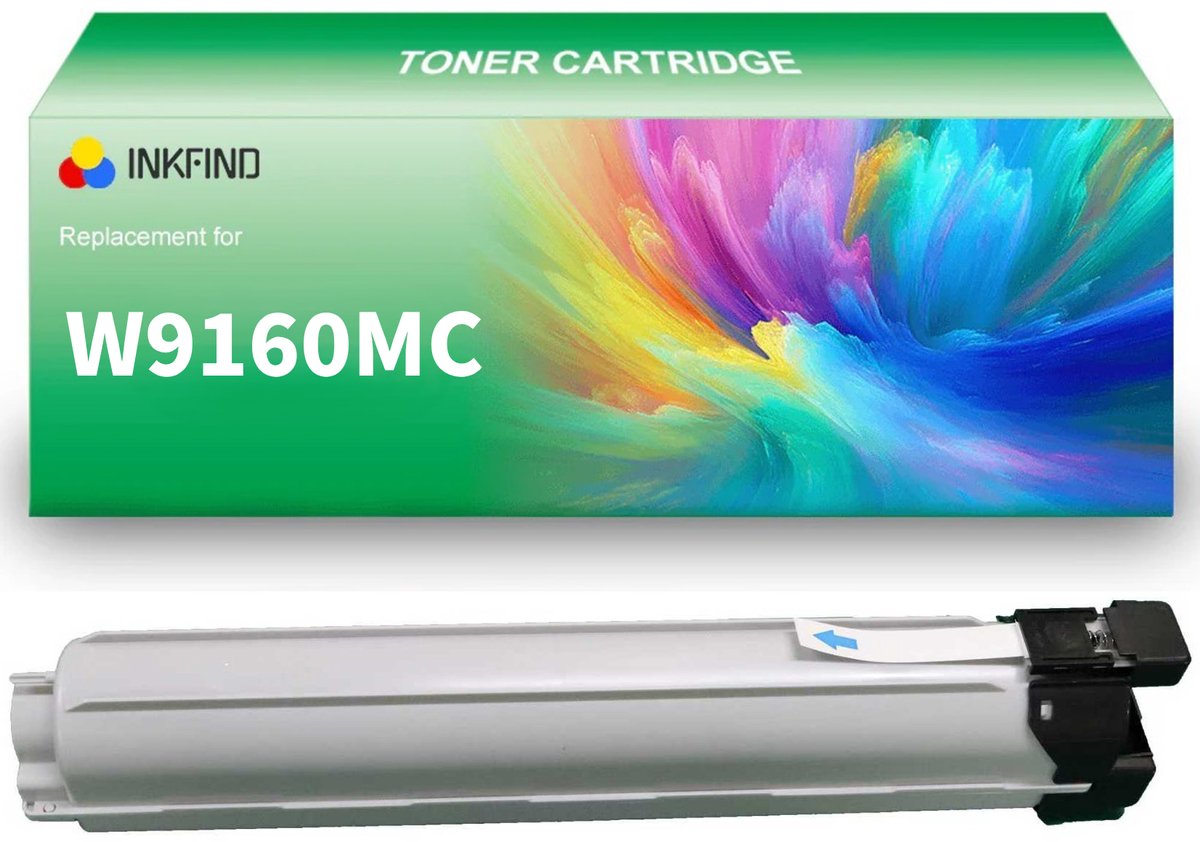 INKFIND W9160MC Zwart tonercartridge compatibel met HP W9160MC Zwart geschikt voor HP Color LaserJet MFP E87740dn/E87750dn/E87760dn/E87770dn - 1-pack Zwart