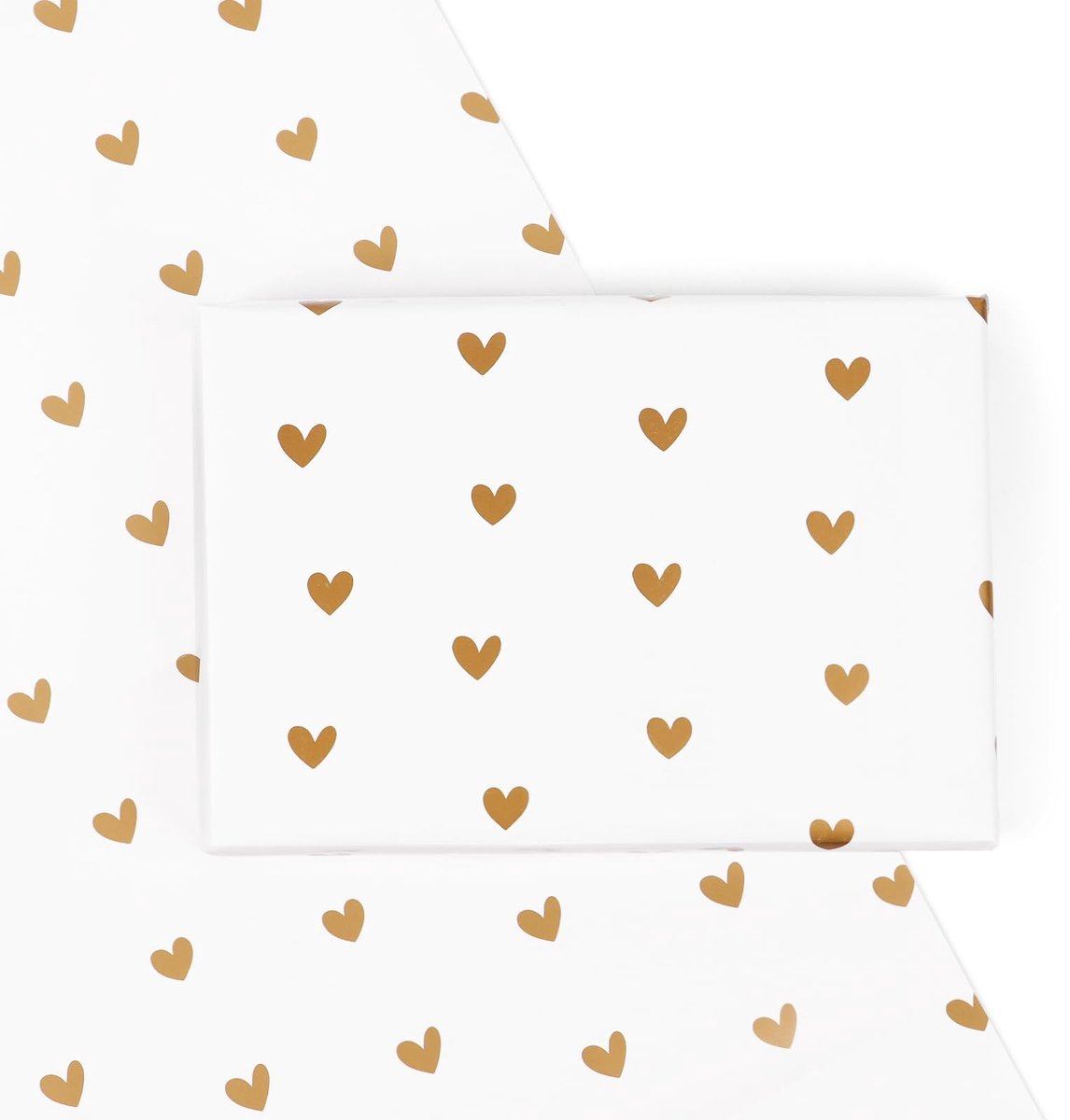 Allecto - Cadeaupapiersets - 4 Vellen - Multicolour - Verpakking - Valentijnsdag - Hartmotief - 50x70 cm - Voor elke gelegenheid