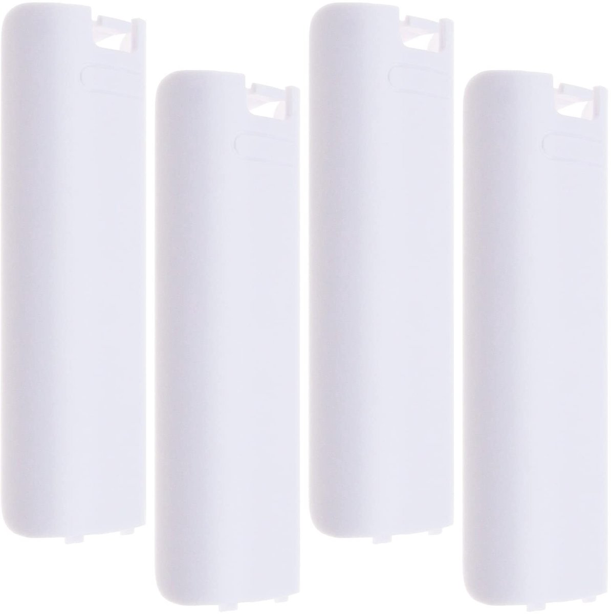 Allecto - Batterijdeksel - Vervangende Cover - Witte kleur - Geschikt voor Nintendo Wii Remote - 4x set - Hoogwaardige kwaliteit - Duurzaam
