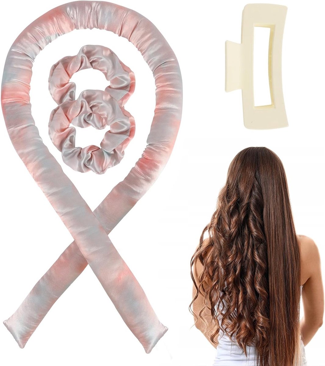 Set van 4 zachte en comfortabele krulspelden voor hittevrije krullen, ideaal voor lang en medium haar, niet-slip en perfect voor 's nachts gebruik