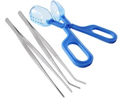 3-in-1 Voedingshulpmiddel voor Reptielen met Klem en Tweezers, Ideaal voor Krekels, Insecten en Kleine Dieren zoals Hamsters en Hagedissen