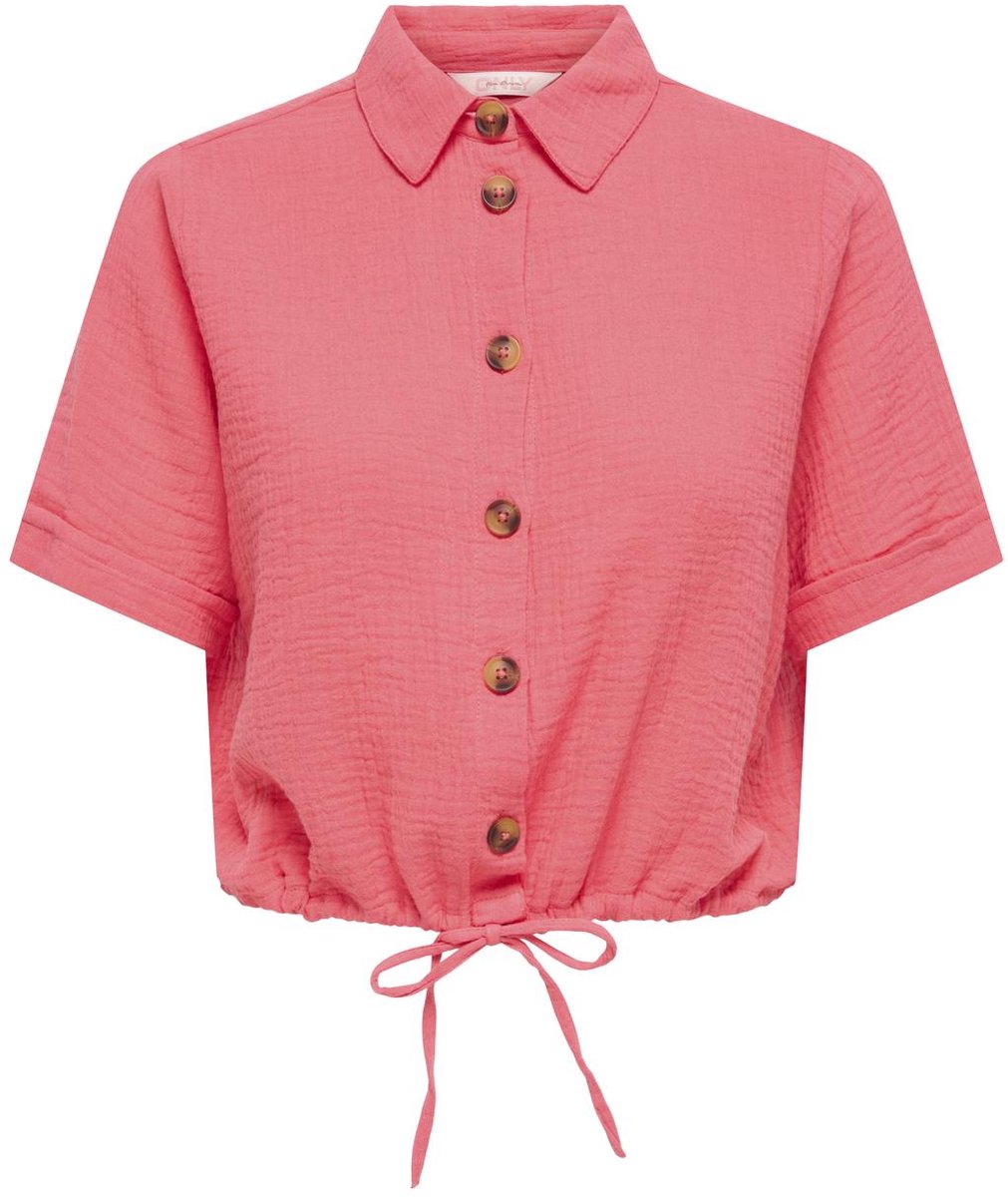 ONLY - ONLTHYRA S/S V-NECK STRING TOP CS WVN Dames Top