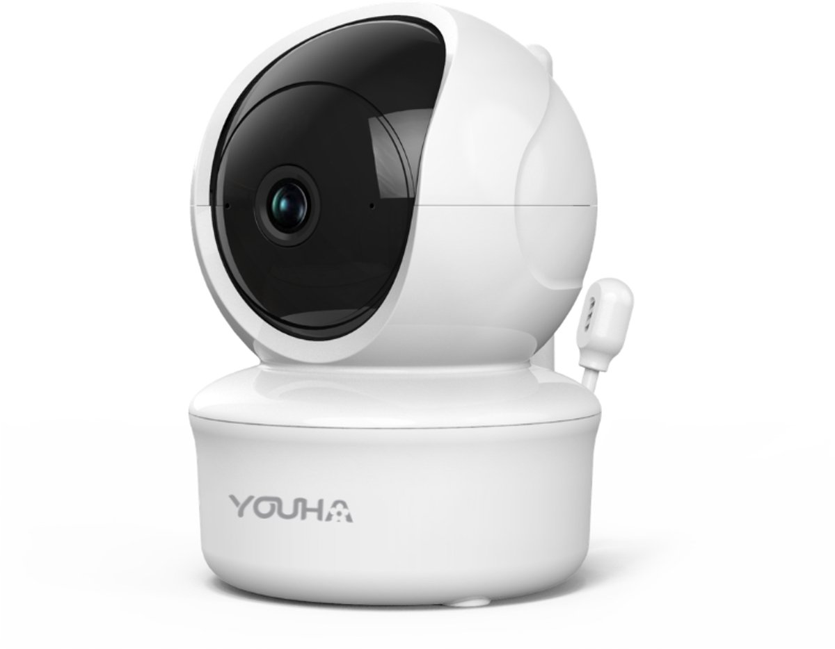Youha Losse Camera voor Babyfoon met Scherm en App – WiFi – 355° Draaibaar – HD Beeld – Nachtzicht – Werkt met Beeldscherm en App – Uitbreiding voor Meerdere Kamers
