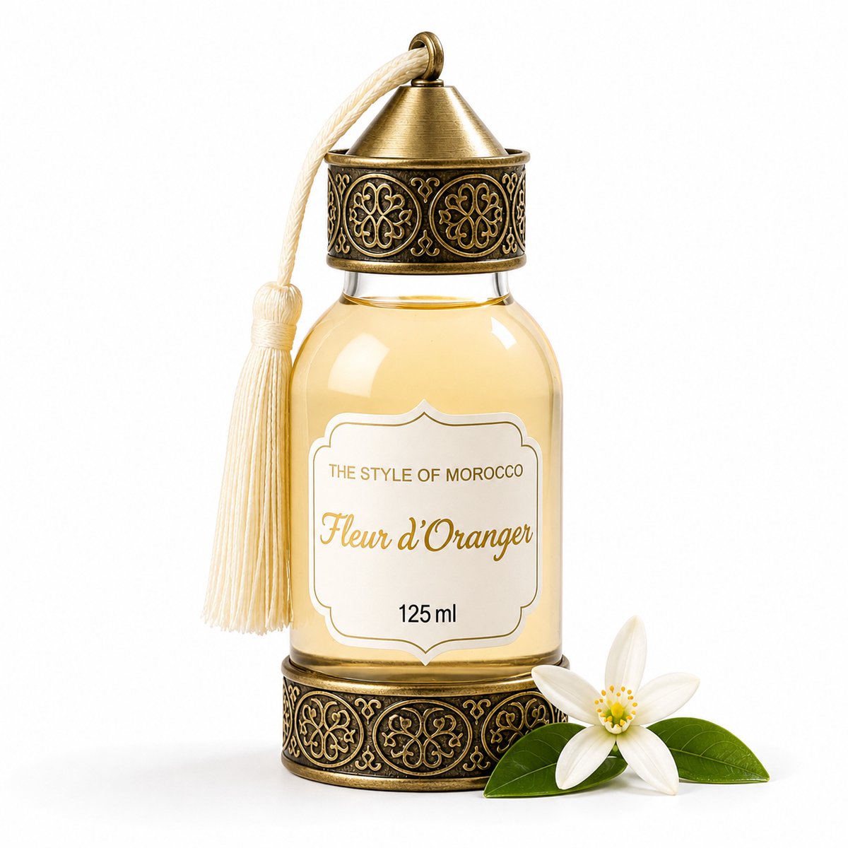Fleur d’Oranger Geurolie 125ml – Huisparfum voor Geurbrander – The Style Of Morocco