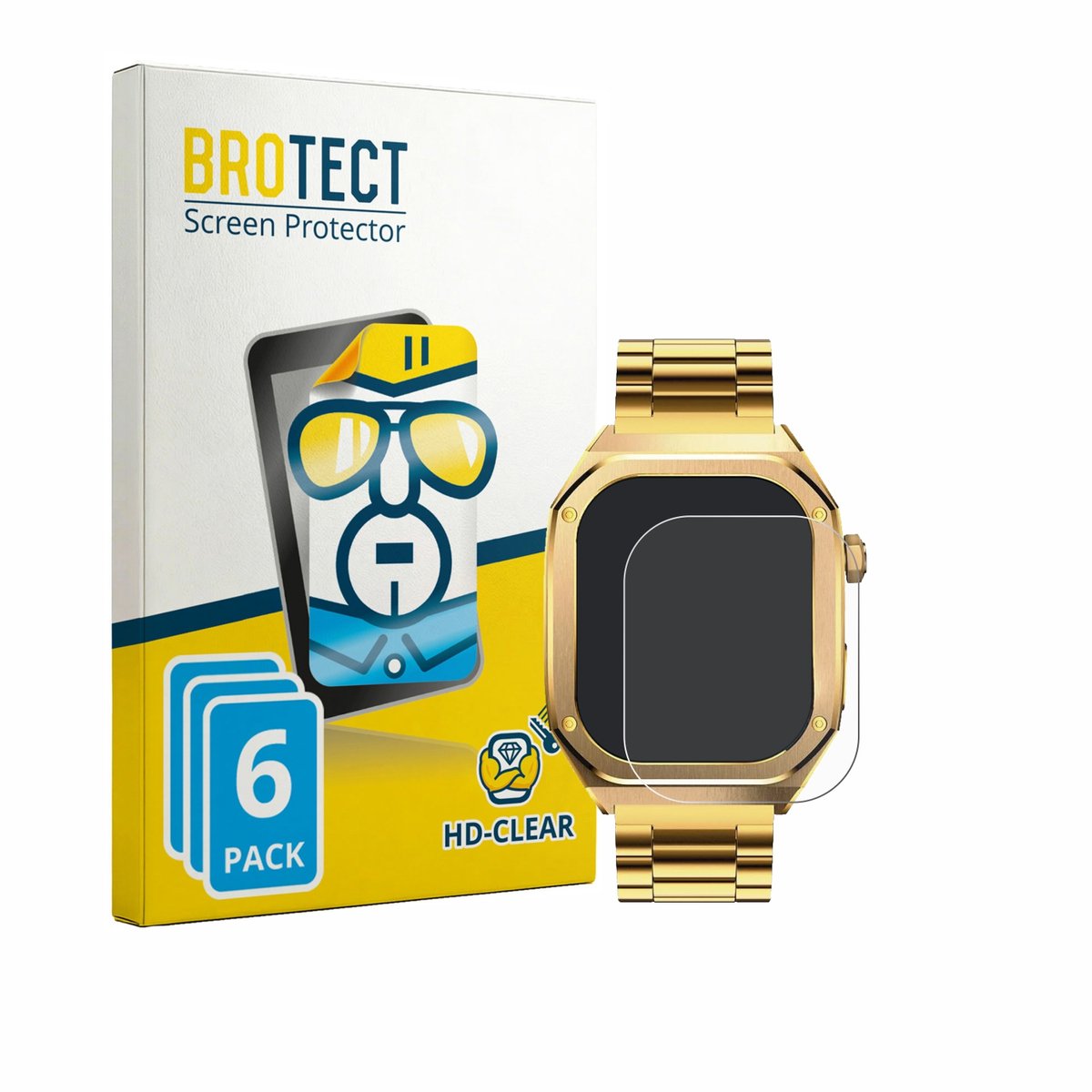 BROTECT - Screenprotector voor Maxcom FW65 1.9" - Folie Beschermfolie transparant 6 Stuks