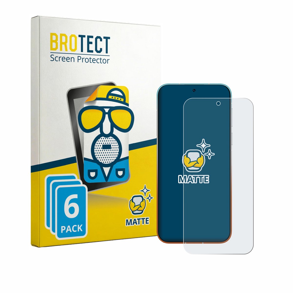 BROTECT - Screenprotector voor Huawei Pura 90 Pro Max - Folie Beschermfolie matte 6 Stuks