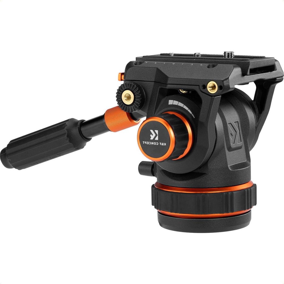 Hydraulisch Videokop voor Statief met 360° Panorama, Snelle Ontgrendeling en Dubbele Modus, Geschikt voor SLR Camera's, Maximaal Belastbaar tot 10kg