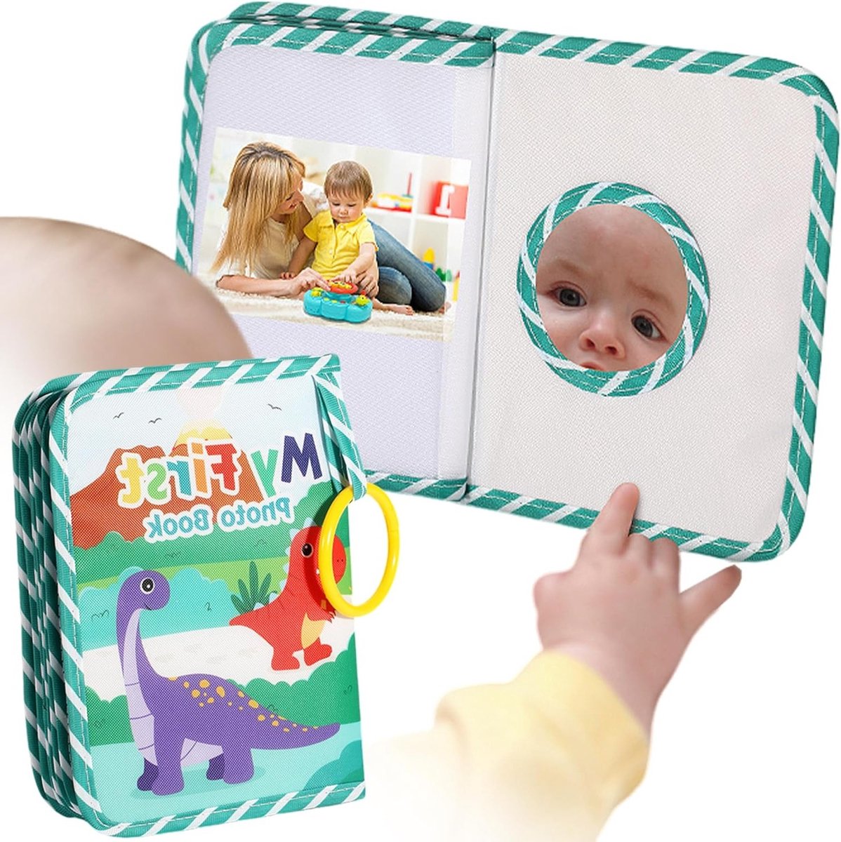 Schattig Baby Foto Album van Stof, Herinneringen Vastleggen met een Baby Foto Boek voor Nieuwe Ouders en Babyshower Feestjes