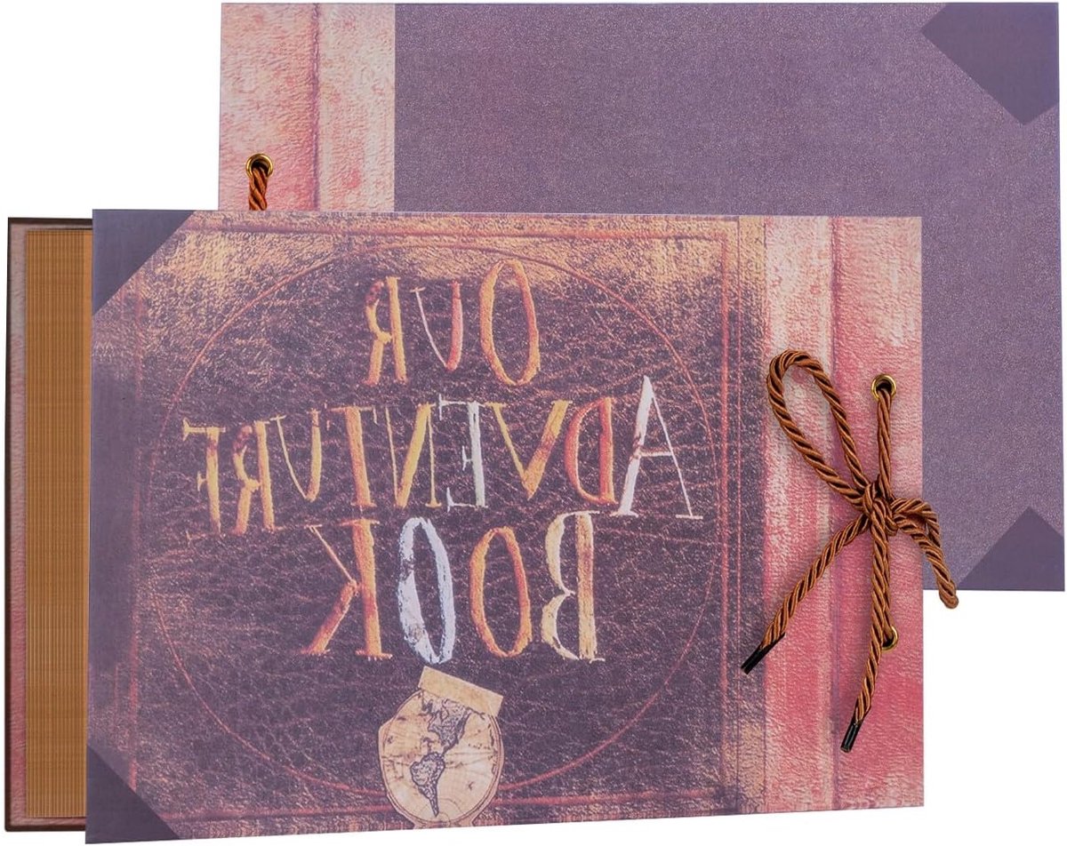 Avontuurlijke Foto Album Scrapbook voor Bruiloften en Feestdagen - DIY Vintage Foto Boek als Cadeau voor Verjaardagen en Speciale Gelegenheden