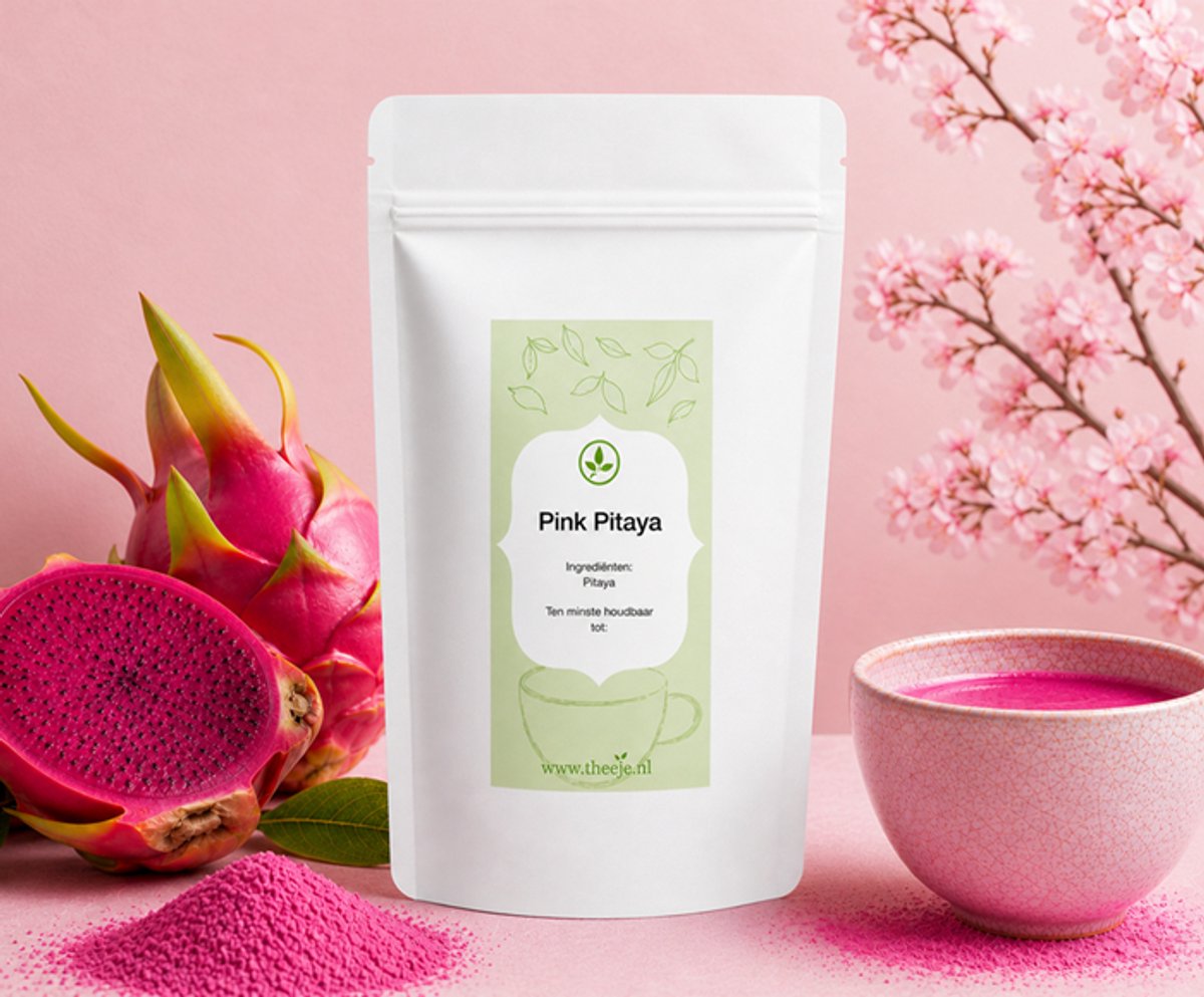 Pink Pitaya poeder - Dragonfruit poeder - Pink Matcha - Natuurlijke kleurstof - Dragon Fruit - Matcha Latte - Hoogste Kwaliteit - Superfoods - 50 gram