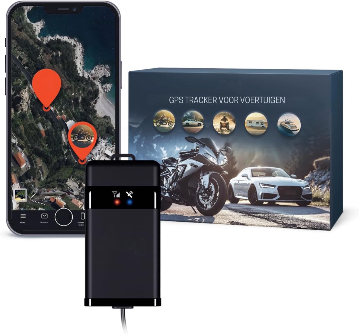 MIRA® GPS Tracker fiets - GPS Tracker - GPS Trackers - Zwart - 11cm x 5cm x 2cm