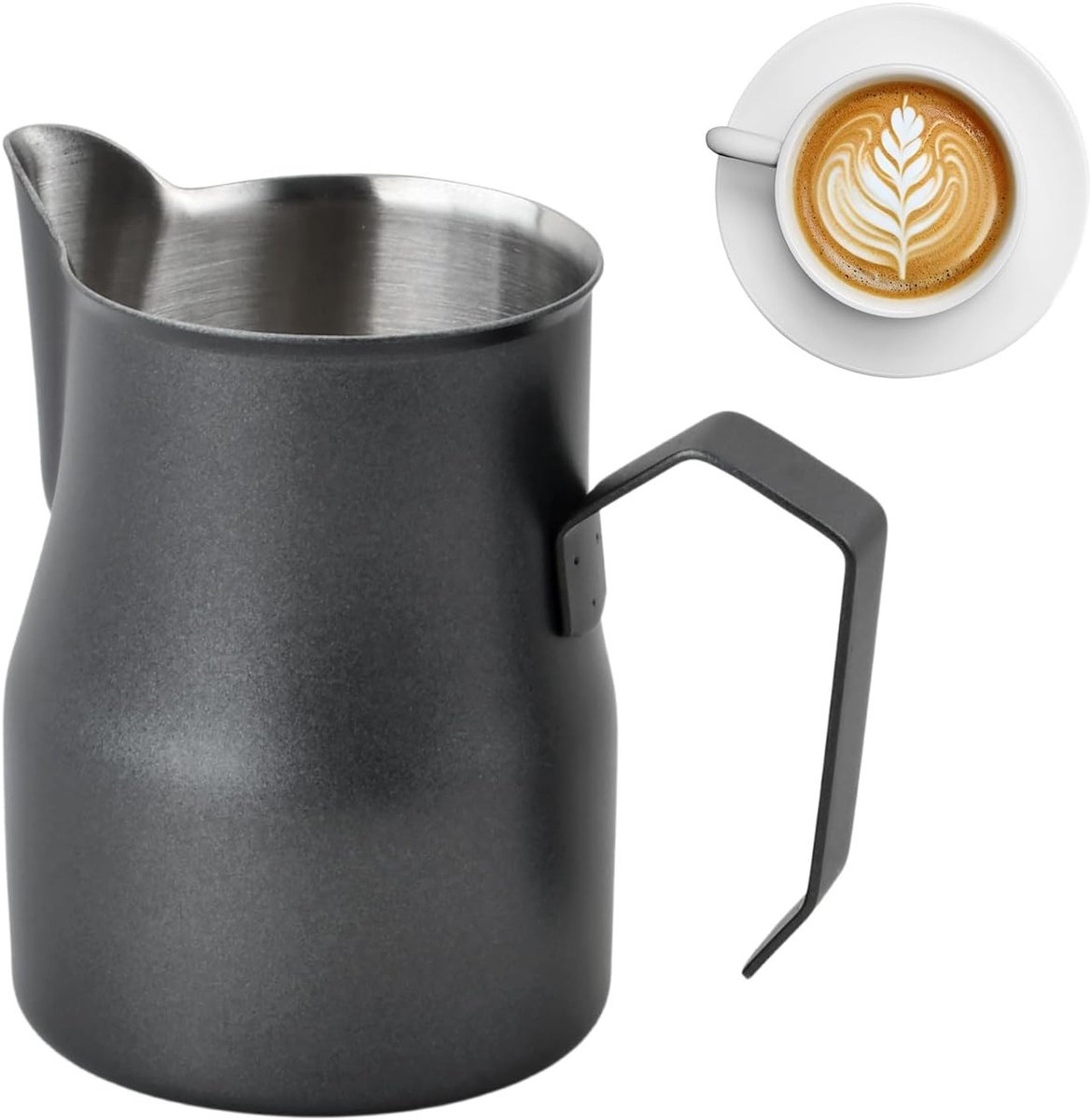 Professioneel Melkkannetje 350 ml RVS voor Barista's en Koffieliefhebbers