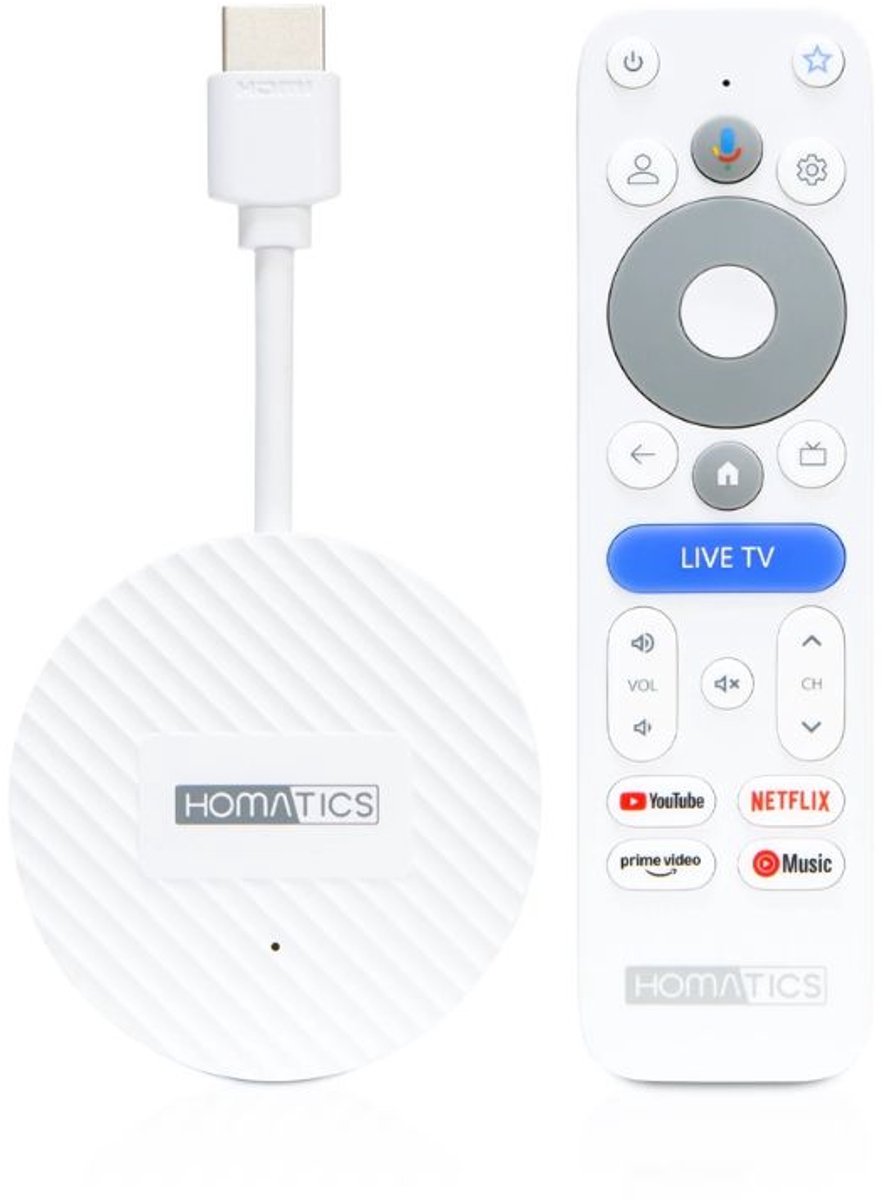 Homatics Dongle G 4K V2 Google TV 14 4K Streaming Dongle WiFi 6 32GB