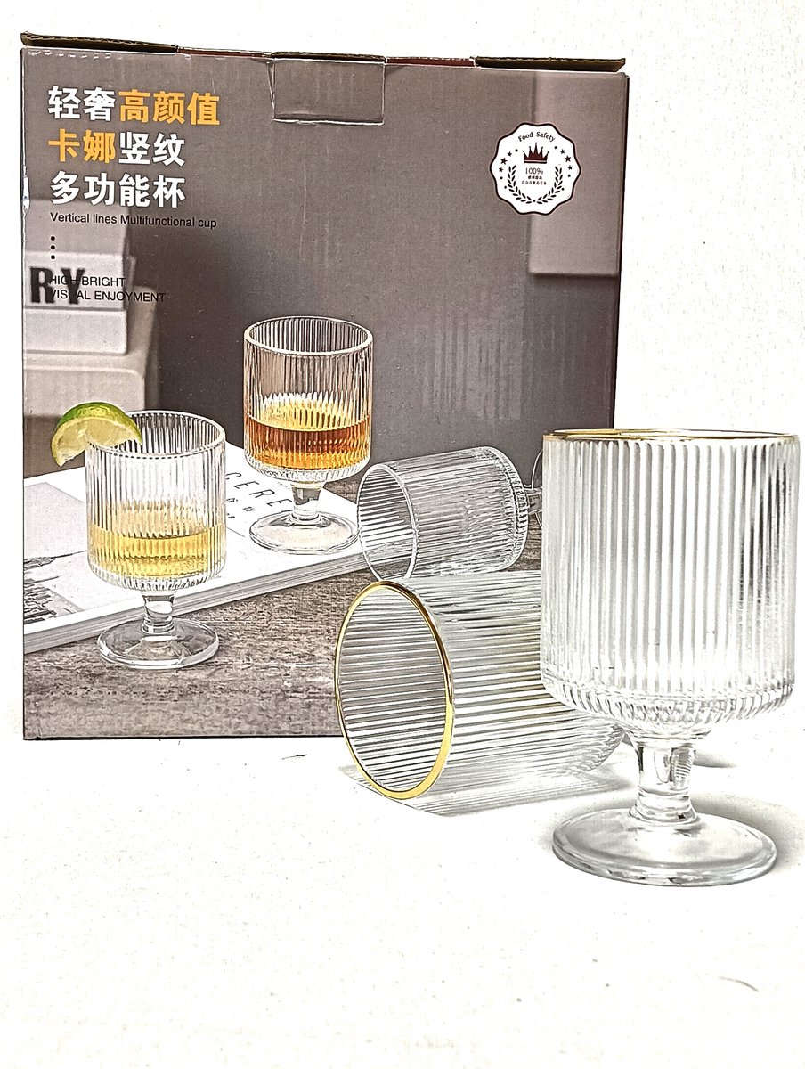 Whisky glas Cognacglas Set van 6 Cognac Glazen glazen voor whisky, cognac, rhum en likeur,
