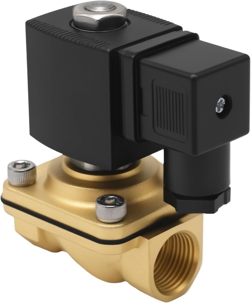 Direct werkend messing magneetventiel 3/4 inch 230 V AC voor water, lucht en gassen tot 10 bar