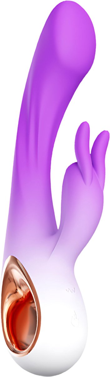 SF Toys - Paars gradient - Rabbit Vibrator - G-spot & Clitoris Stimulatie - 10+10 Vibratiestanden - USB Oplaadbaar - Waterdicht