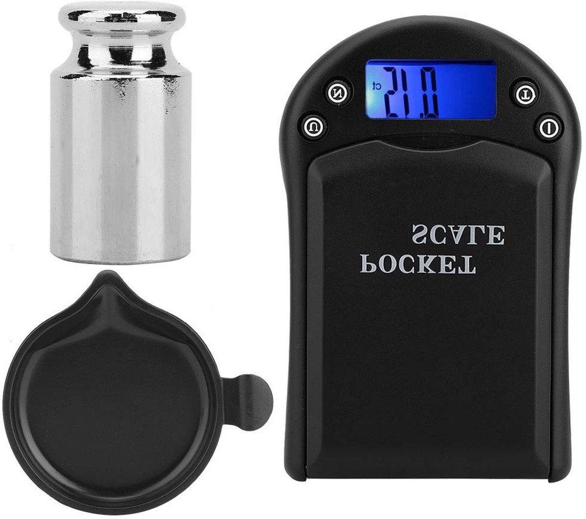 Digitale Sieradenschaal met Hoge Precisie tot 100 G voor Goud, Zilver en Diamanten - Draagbaar en Nauwkeurig met LCD-display