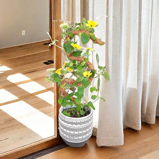 Moss Stokken voor Klimplanten, 2-Pack van 120cm Buigbare Kokos Plantsteunen voor Monstera en Andere Kamerplanten met Tuin Tape en Jute Touw — afbeelding 4