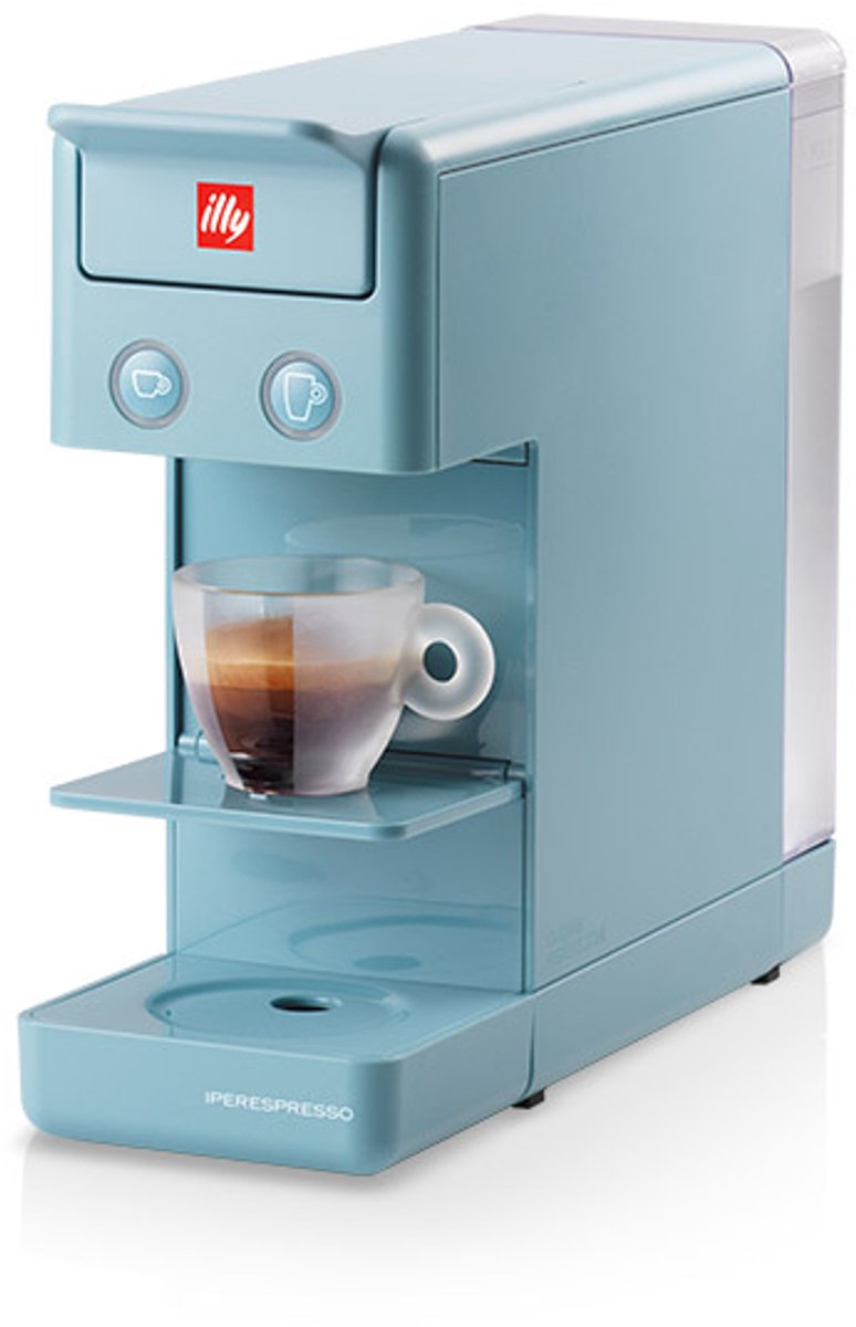 illy Y3.3 iperespresso koffiemachine – compact espresso apparaat – licht blauw - Amalfi – eenvoudig in gebruik