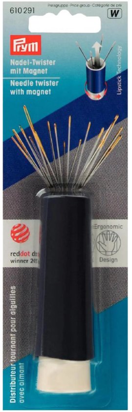 Naaldtwister met magneet paars