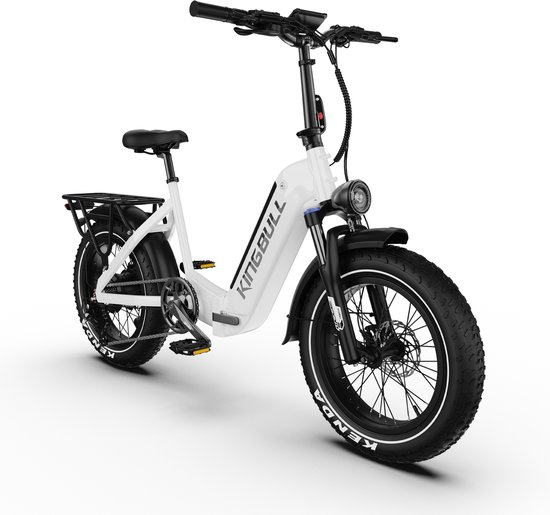 Maxtron Verve Elektrische Fiets –Opvouwbaar –960Wh Accu –20×4.0 Inch Fatbike Banden –Voor- en Achter Hydraulische Schijfremmen –Actieradius tot 130 km –ZOOM Aluminium Verende Voorvork met Lock-out –Shimano 8 Versnellingen –Elektrische Stadsfiets –Wit