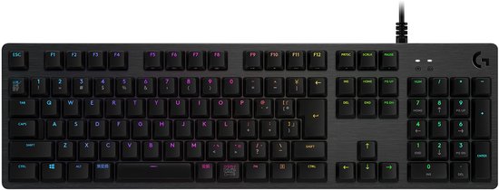 Logitech G512 Carbon GX RED Linear - Bedraad Toetsenbord - Qwerty US - Zwart