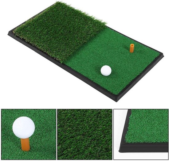Dubbele Turf Golfmat voor Oefeningen - Geschikt voor Binnen en Buiten van Merkloos — afbeelding 2