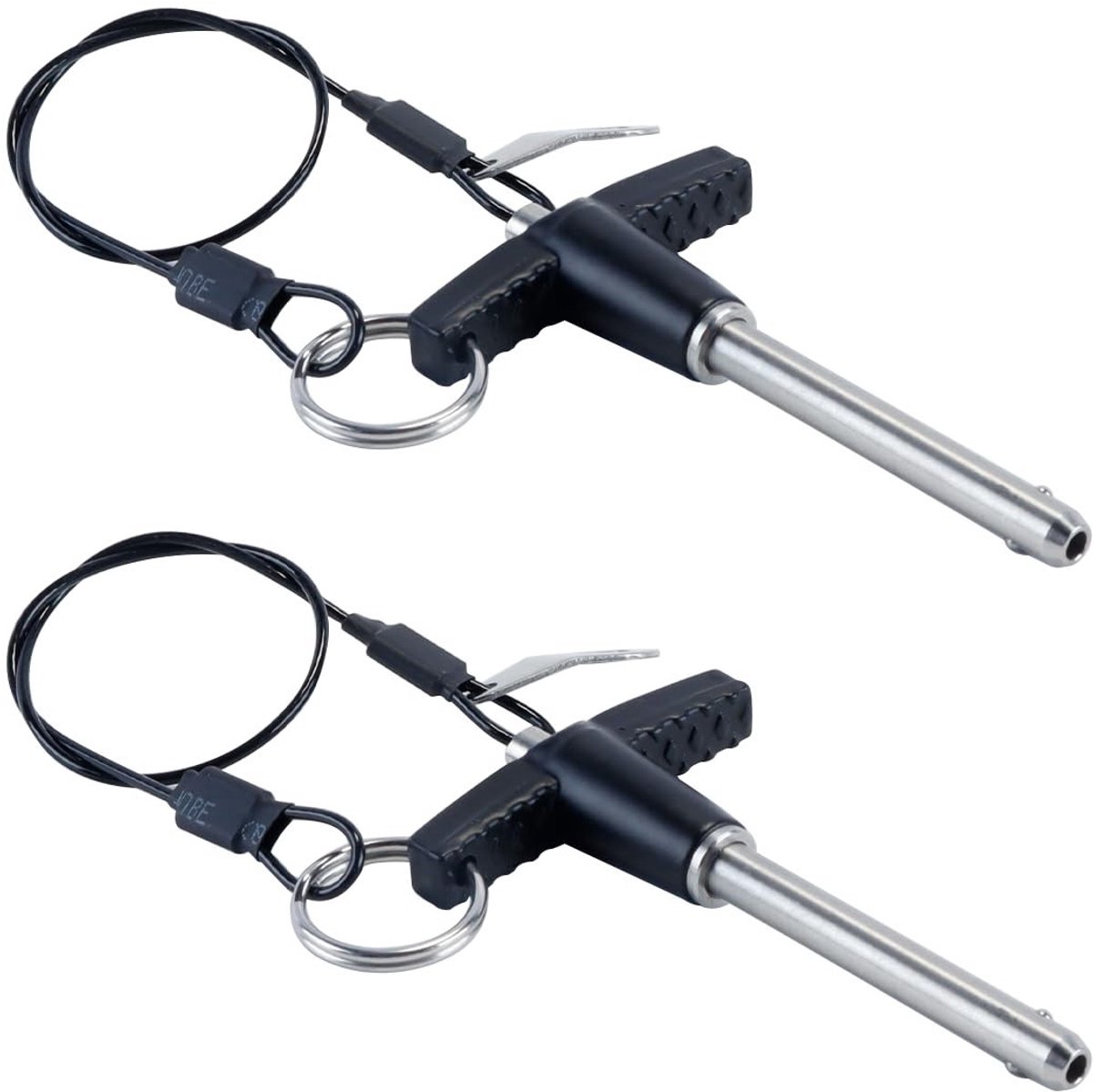 2 Stuks T-Handgreep Behoudspinnen 40mm Lang met 6mm Diameter - Snelle Ontgrendelingspinnen voor Luidsprekers, Luchtvaart, Gym en Machines