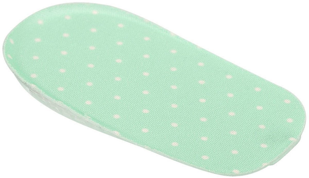 Siliconen Gel Inlegzolen voor Comfort en Verhoogde Steun - 1.5cm Hoogte, Groen