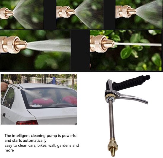 Allecto - Draagbare Hogedrukreiniger - Elektrisch - Krachtige reiniging - 12V 100W - Voor auto en tuin - Ideaal voor fietsen - Geschikt voor versch... van Allecto — afbeelding 5