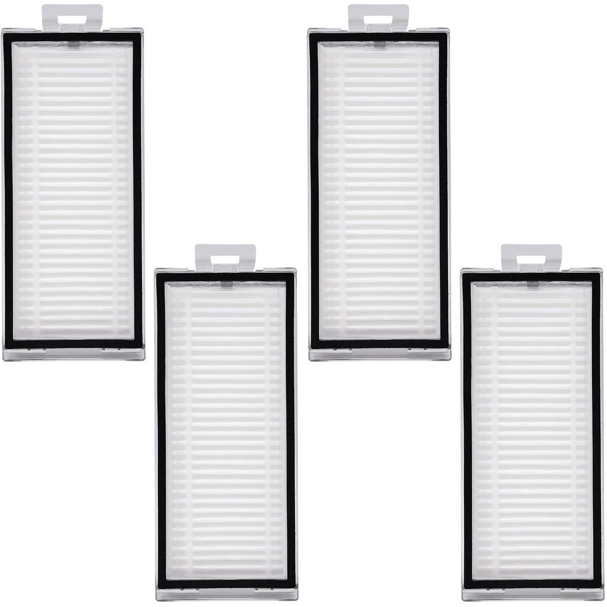 aladdien - Wasbare Vervangingsfilters - Efficiënte Robotstofzuiger Accessoires - Zwart - Herbruikbare Filters - Geschikt voor Roborock Q5/Q7/Q8