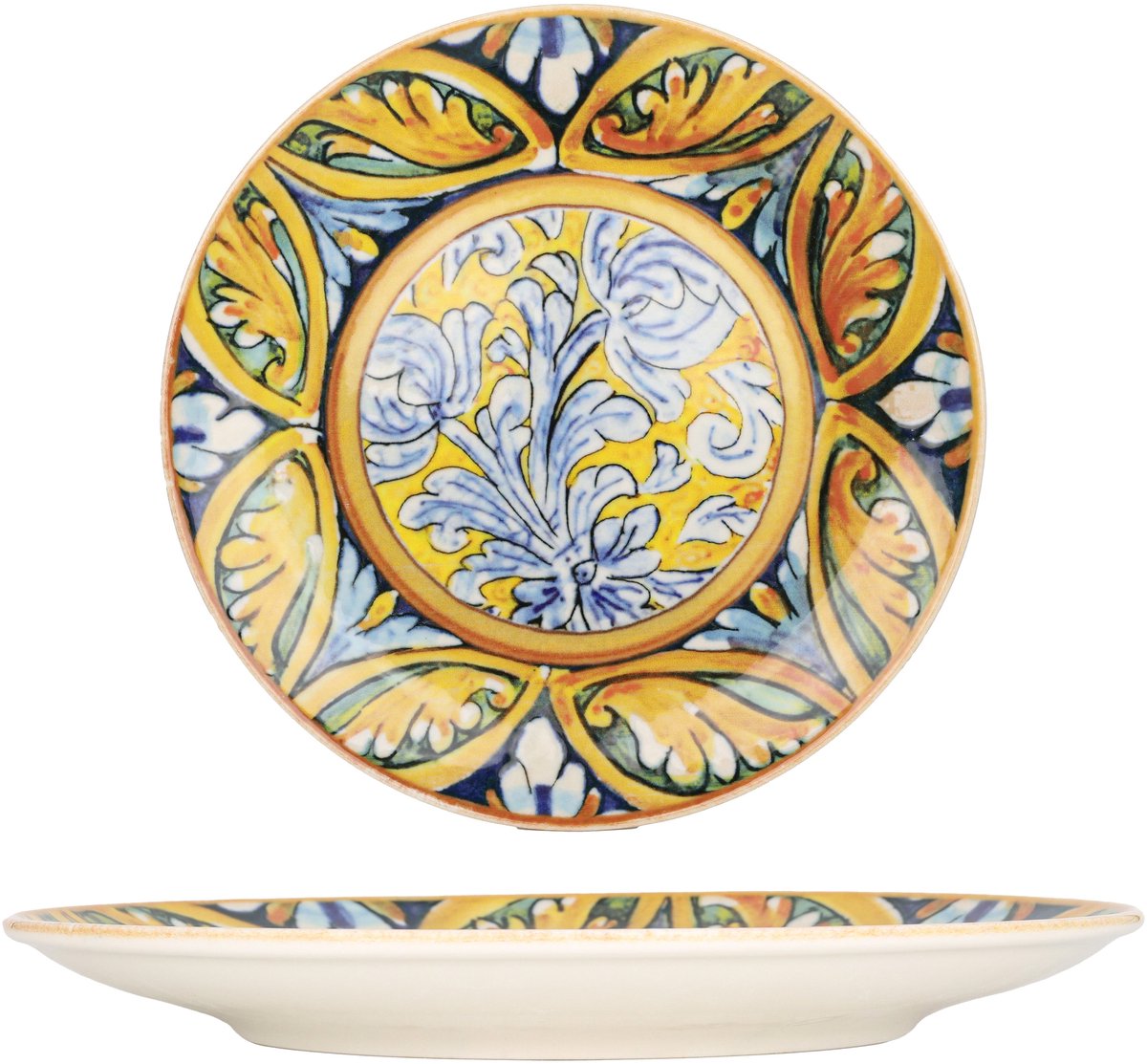 Kütahya Porselen Dinerbord - Strada - Porselein - 25 cm - set van 6