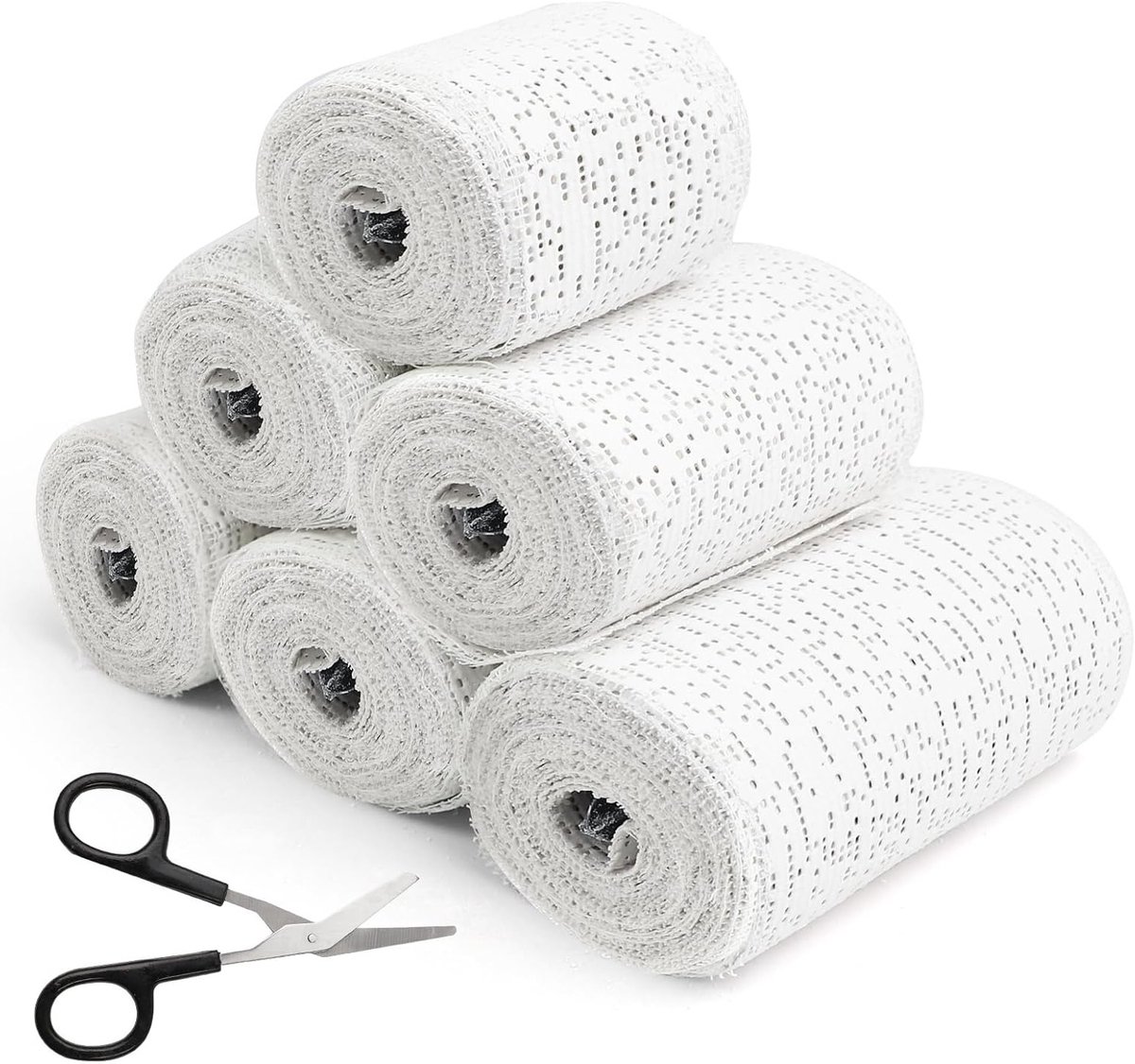 Plakbandage Set voor Creatief Gebruik, 2 Baby Buikafdrukken, Snelle Droogtijd en Schaar voor Plakwerk en Modellen