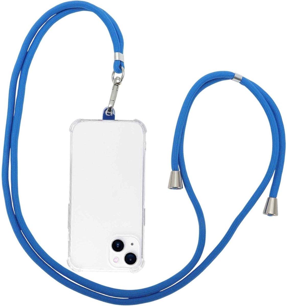 Telefoon Lanyard voor Standaard Smartphone Case, Lichtblauw, Handig, Draagbaar en Veilig