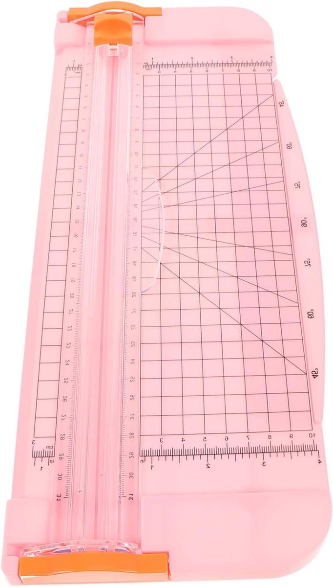 Papier Snijder - Papier Snijmachine Snijplank - Hobby Projecten Maken - Veilig Vingerbescherming - 38x14.5cm - Diverse Kleuren