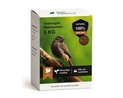 Gedroogde Meelwormen - Extra Eiwit Rijk - Voer Geschikt voor Vogels Reptielen Vissen - 5 KG