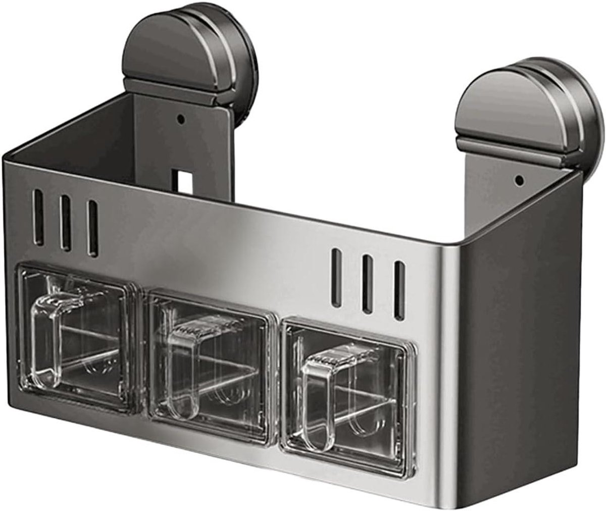 Kruidenrek - Keuken Organizer - Keuken Opbergen - Dubbellaags Ontwerp - 16x22x16 cm - Zilver