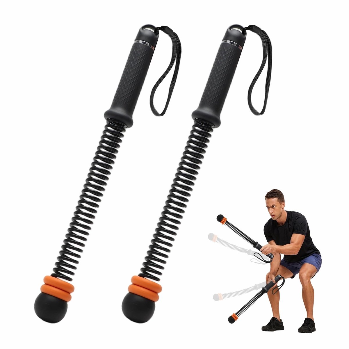 Dailygoods - 2 Stuks Verstelbare Gewogen Battle Ropes