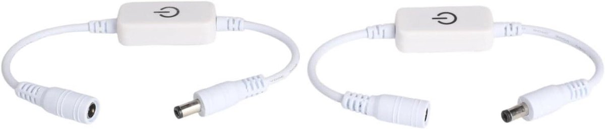 LED Strip Dimmer - Touch Schakelaar Controller - Verstelbare Verlichting - Capacitieve Sensor - 2 stuks - Wit