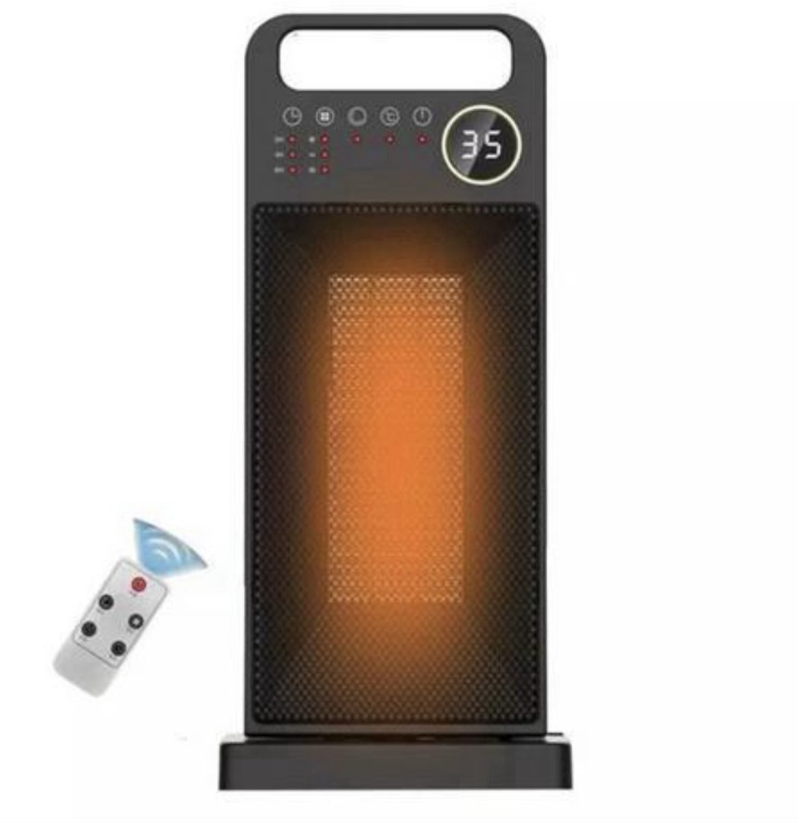 Draagbare Elektrische Verwarming - Drie Warmtestanden - 2000W - Met Afstandsbediening