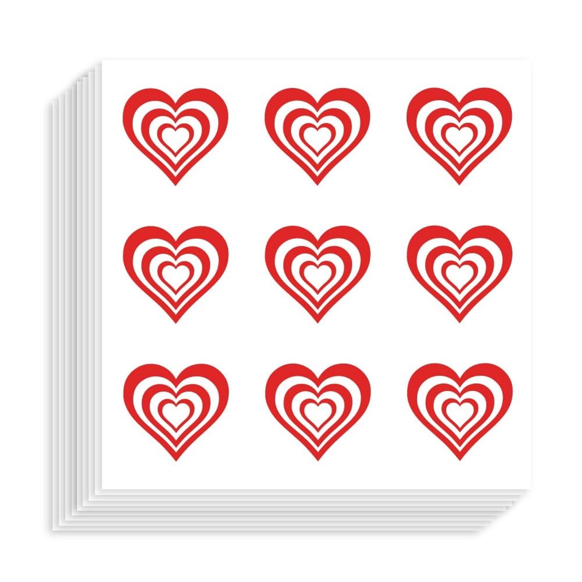 Dailygoods - 180 Stuks Zelfklevende Hartstickers voor Planner en Knutselen