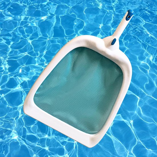 Schepnet Zwembad - Vijvernet Handnet - Oppervlak Reinigen - Easy Button Systeem - 355 x 40 cm - Wit — afbeelding 2